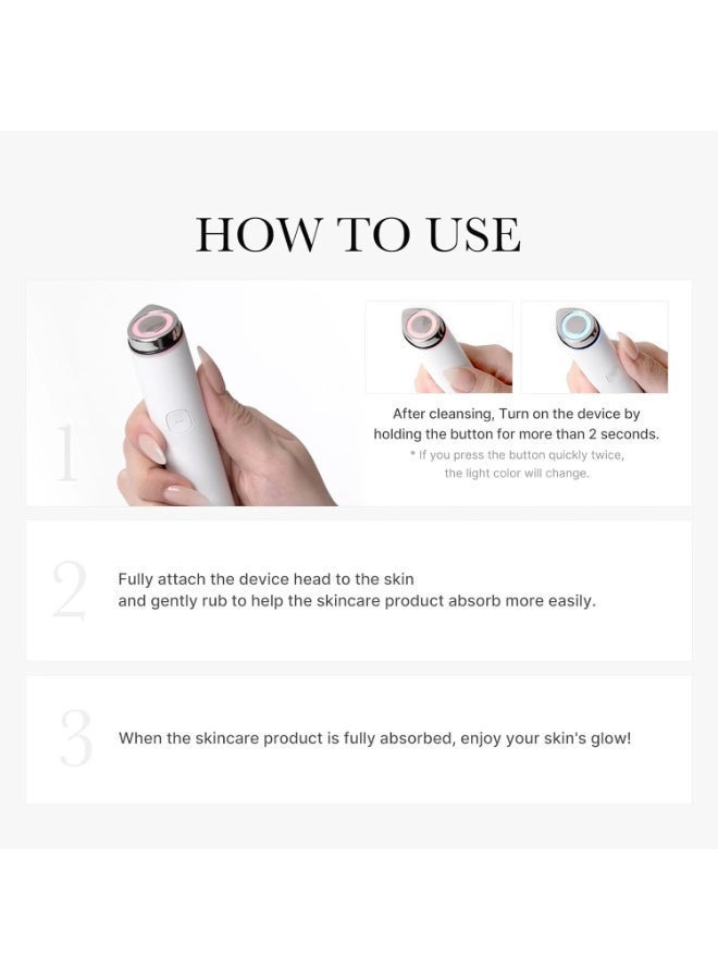 Medicube Age-R Booster Pro White | 6-in-1 Real Glass Glow Beauty Massager | Looking Glass Skin | Korean Skin Care - Image 3